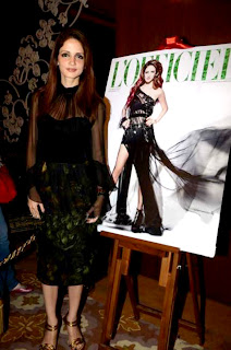 Sussanne Roshan at unveil of her L'Officiel India's magazine cover