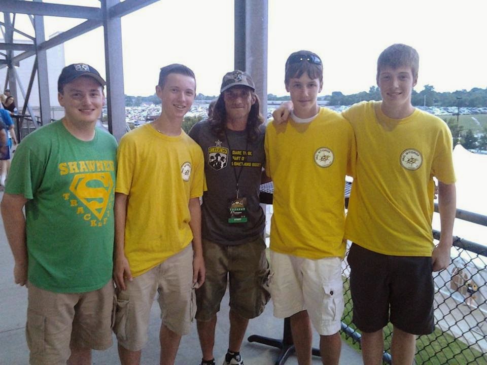 Look who the boys found at the Crew game!