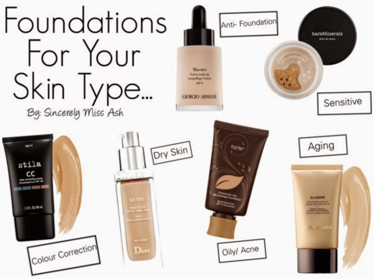 Sincerely Miss Ash: FOUNDATIONS FOR EVERY SKIN TYPE