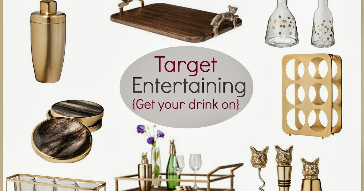 Tracy's Notebook of Style Target Entertaining Chic Bar Cart and