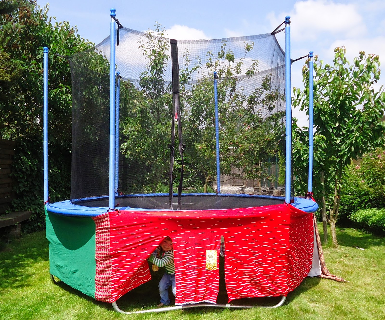 Het roze waterpaardje Trampoline tent