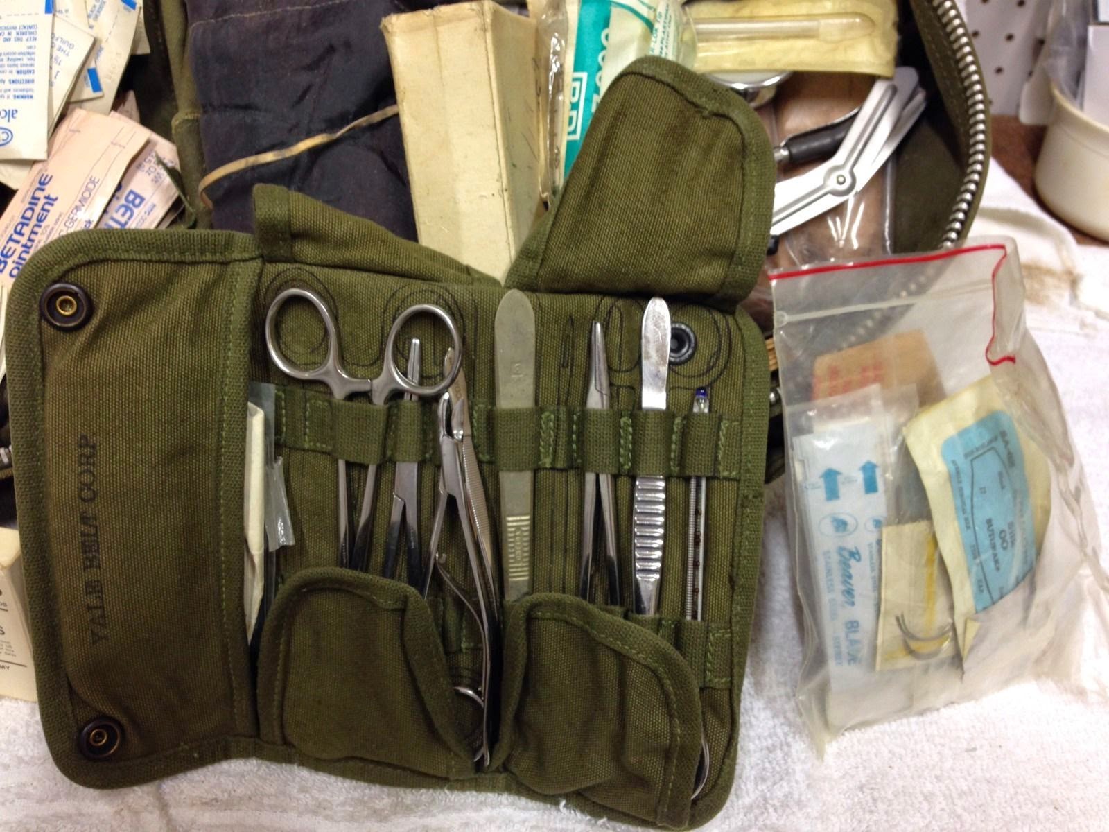 webbingbabel us army m5 medical platoon bag contents late 1980s