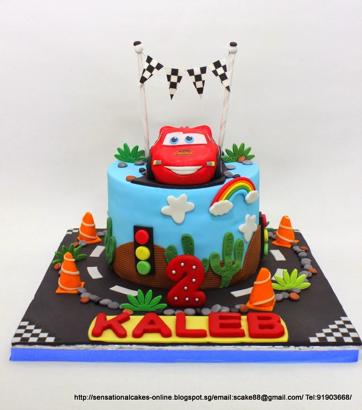 The Sensational Cakes RED RACE CARS CAKE SINGAPORE / SPORT CARS CAKE SINGAPORE