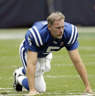 Kerry Collins looks battered and beaten -- before kickoff