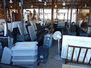End of the show Blue Hills at Round Top - before and after