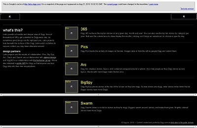 Digg Labs landing page