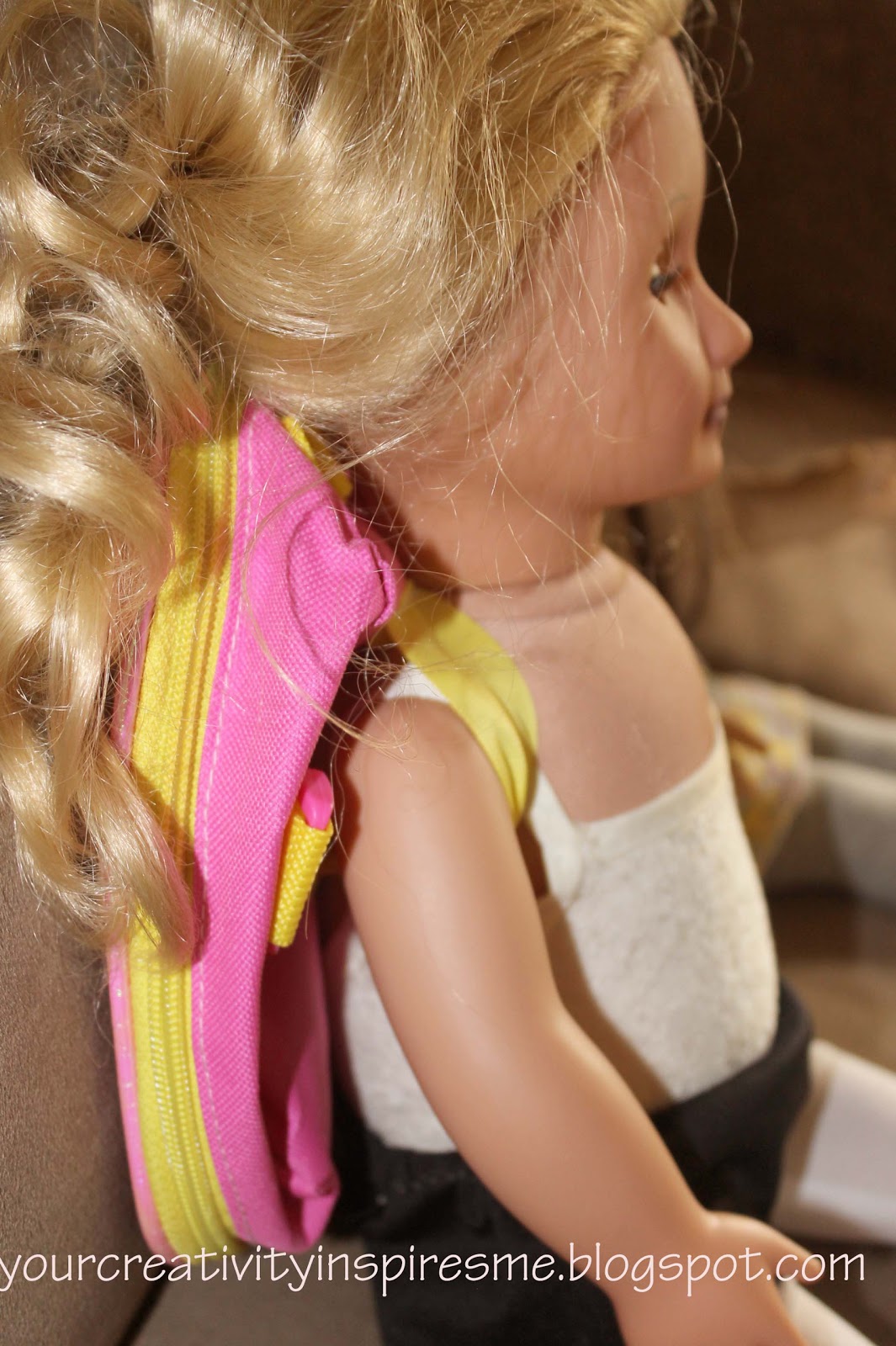 Your Creativity Inspires Me Doll Backpack