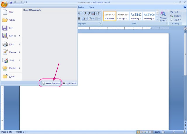 Mengatur fungsi smart cut dan paste di Microsoft word 2007 Microsoft word 2007