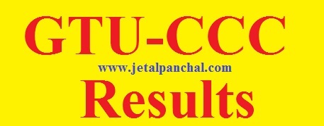 GTU-CCC Exam Result-Latest