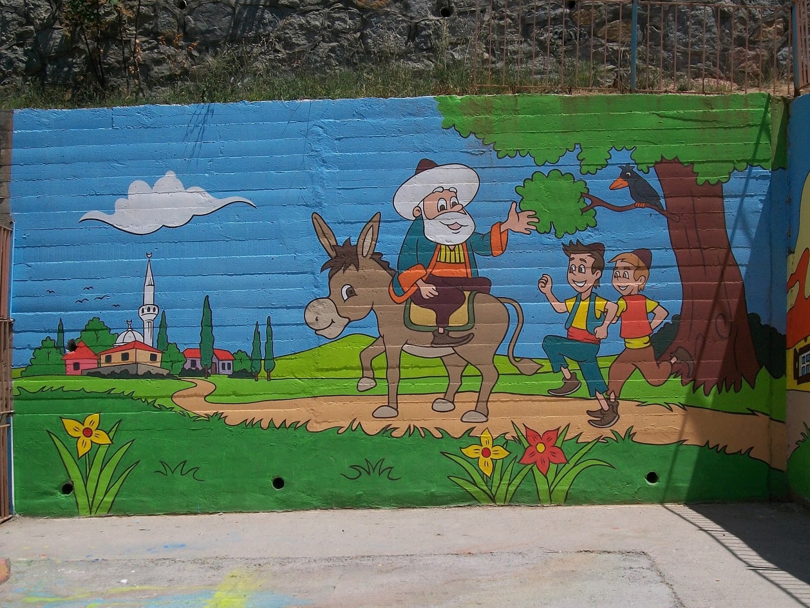 kocaeli izmit resim kursu Duvar Resmi ( Okul Duvarı)