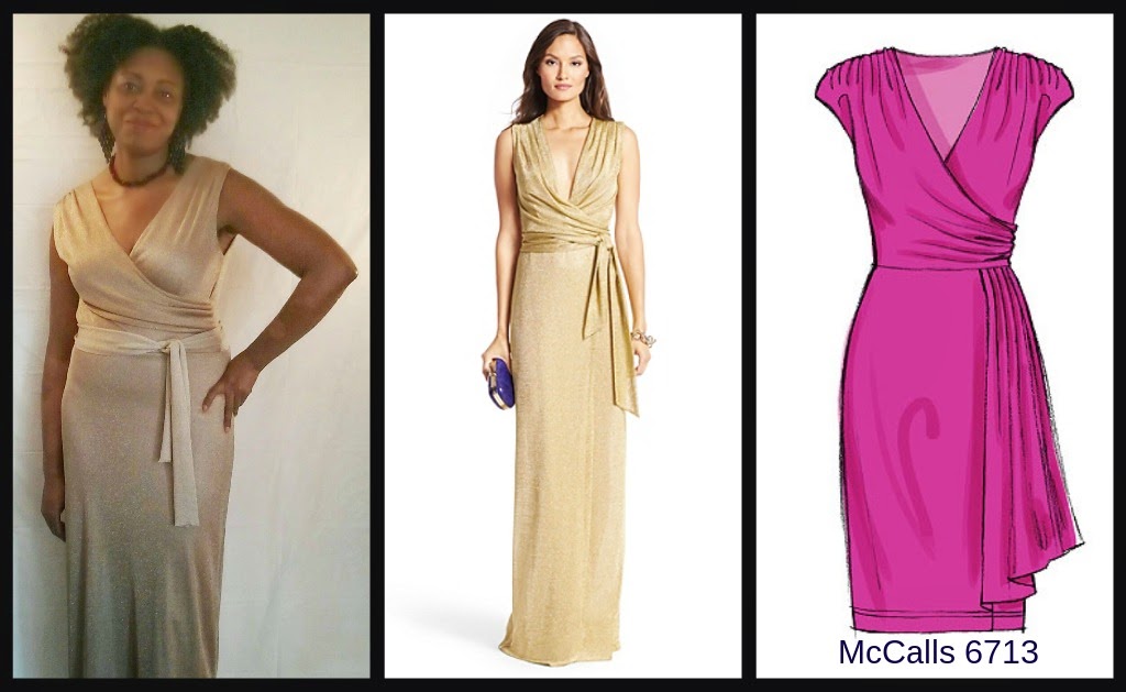 dvf gold dress