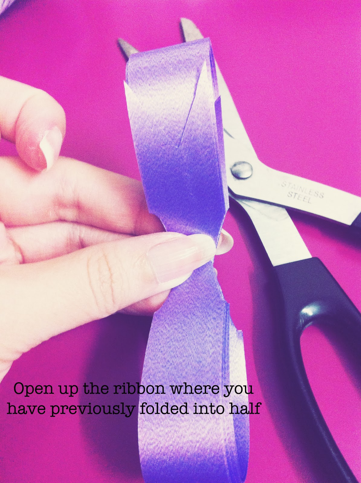 DIY pom pom ribbon bow Scrappy Scrappy