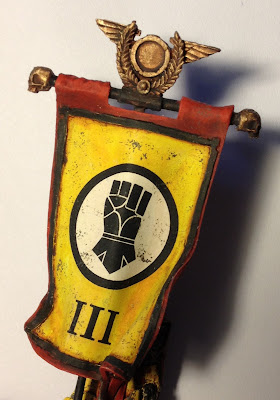 Pre-Heresy Imperial Fists Standard Bearer Pre-Heresy Imperial Fists Standard Bearer