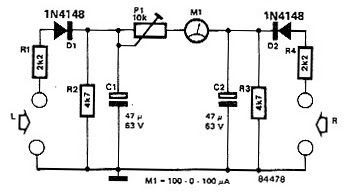 Indicator Balance Stereo Sound Circuit Diagram