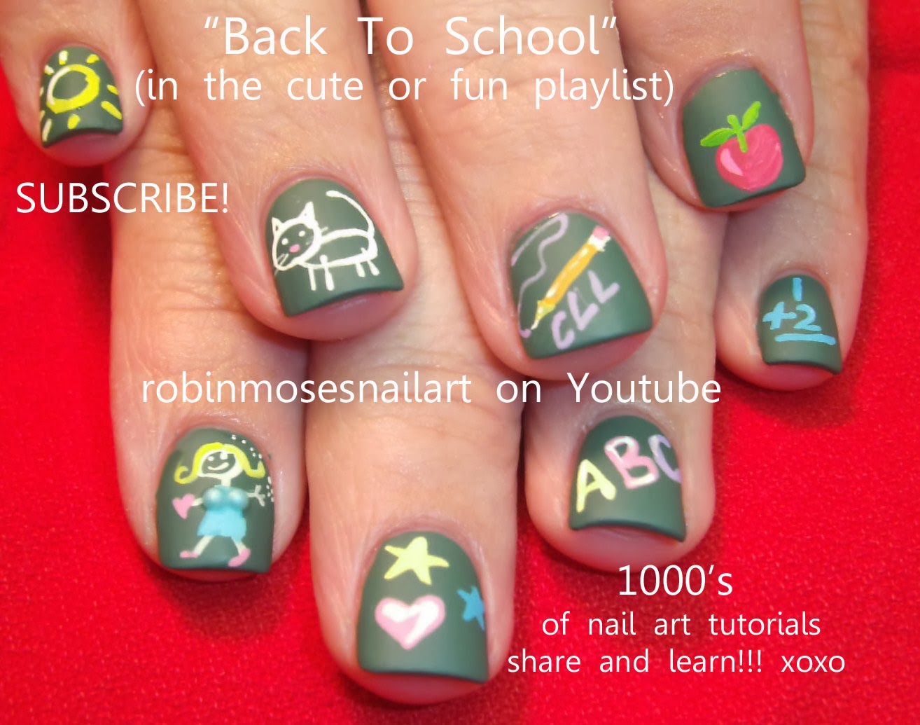 Robin Moses Nail Art "scrabble nails" "nail art" "tic tac toe nails