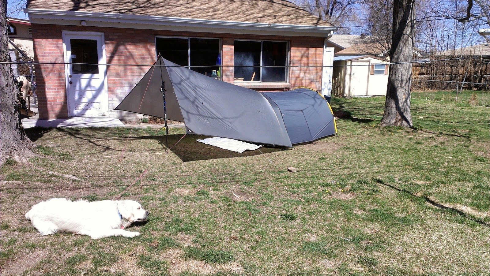 Cloudburst 3 pitched with Rab Siltarp2