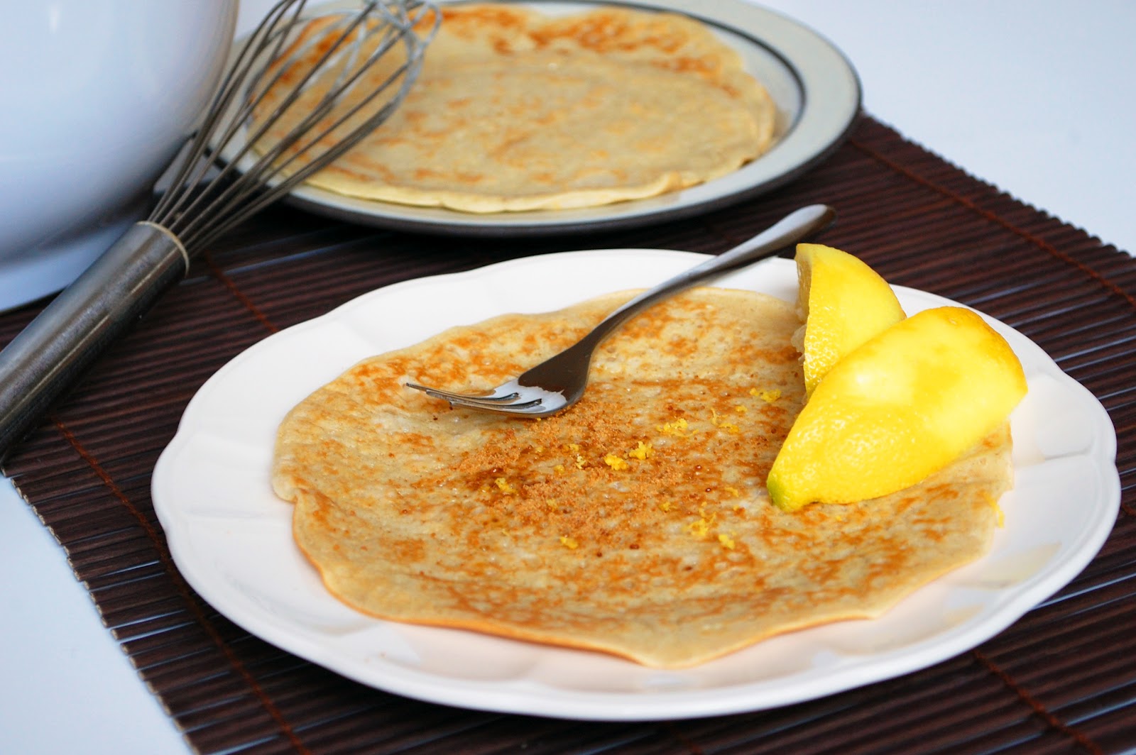 Classic British pancakes including cake