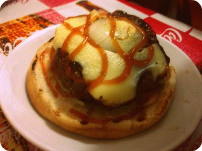 burger davao food ginos gino ketchup brings flavor sauce hot