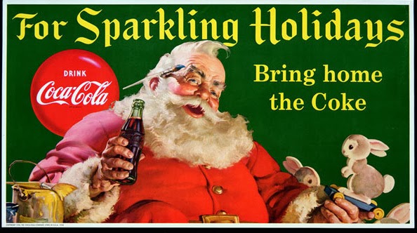 Aluminum Bottle Collector Club Coca Cola Santa Claus Christmas