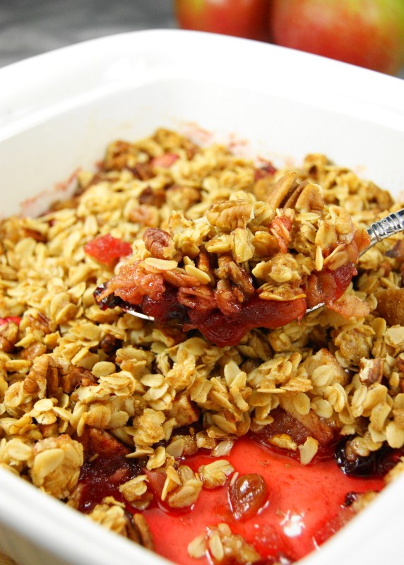 Cranberry Apple Casserole {or crisp ... or crunch} | The Kitchen is My ...