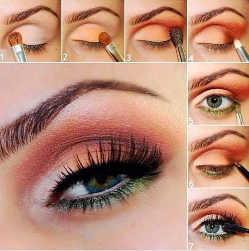 Tutorial De Maquiagem Tutorial Maquiagem Olhos Verdes Com Cobre