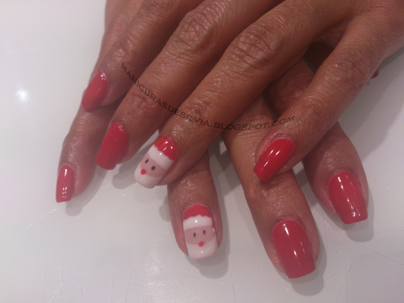 Manicuras De Silvia Unas Papa Noel Santa Claus Nails