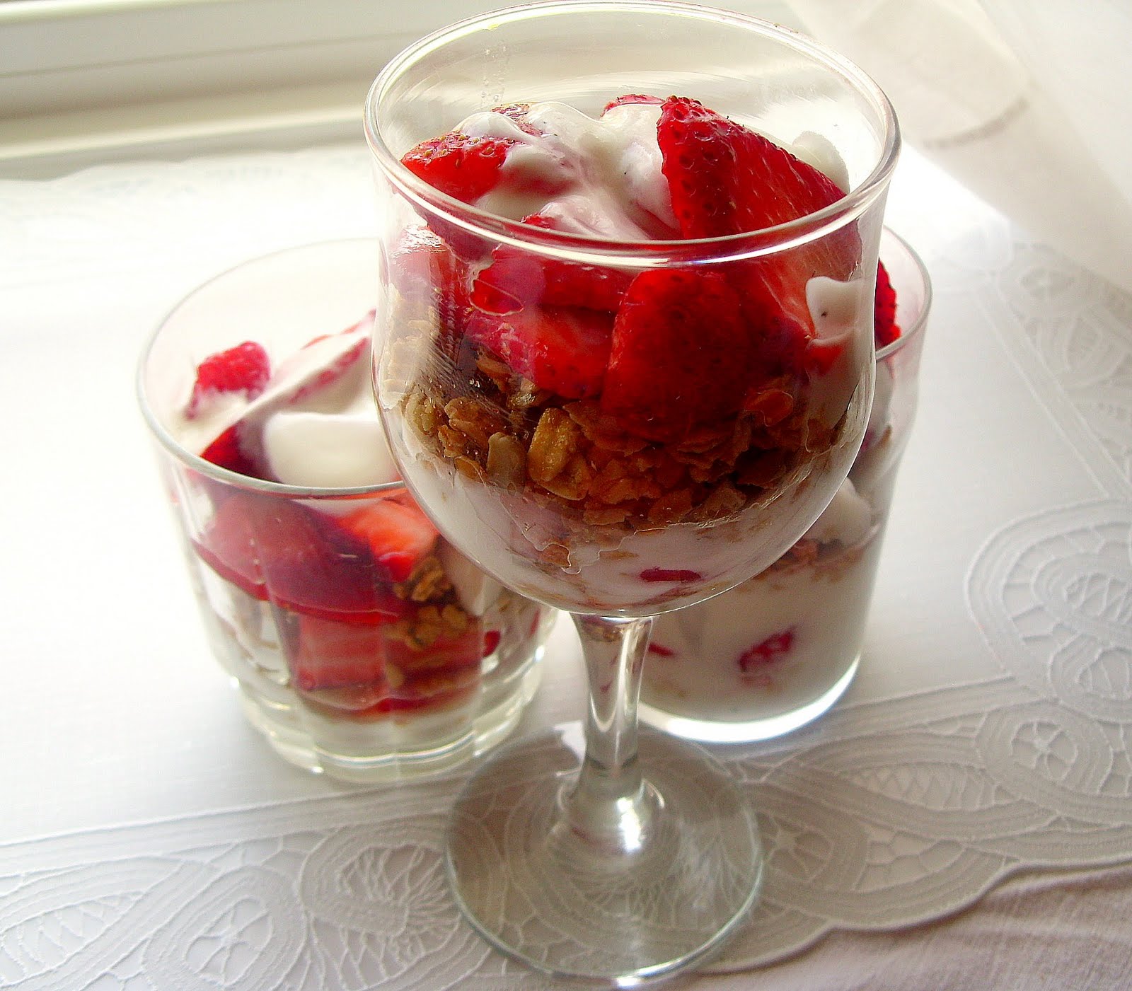 Sage Trifle Fresh Fruit, Granola and Yogurt Parfaits