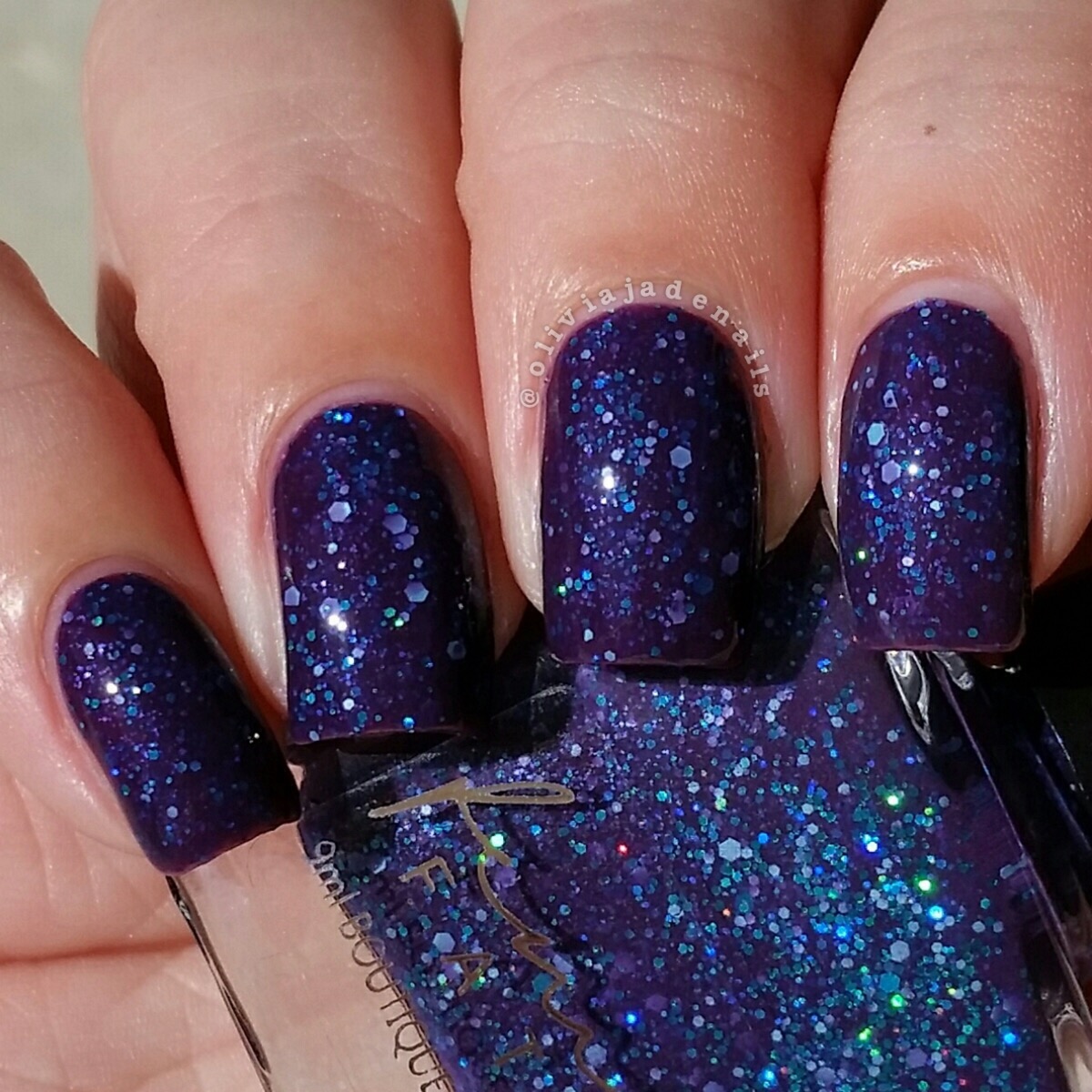 Femme Fatale Cosmetics Alien Atmosphere swatched by Olivia Jade Nails