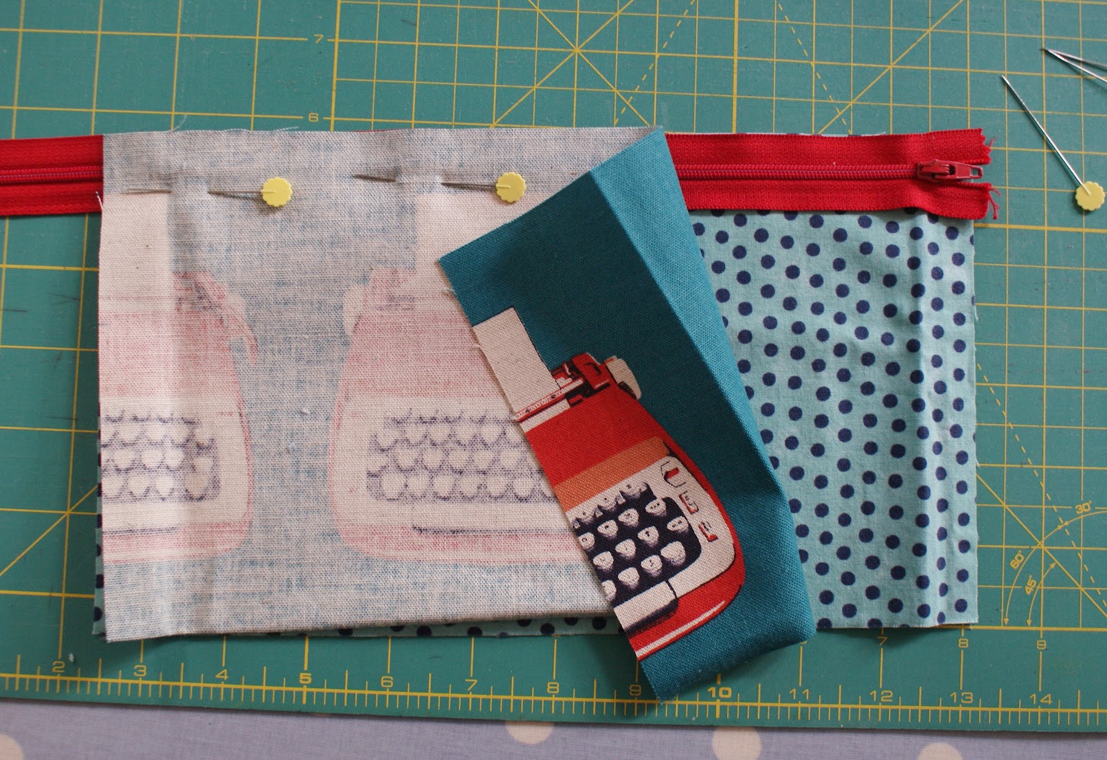 The Dining Room Drawers Zippered & Lined Pencil Case Tutorial