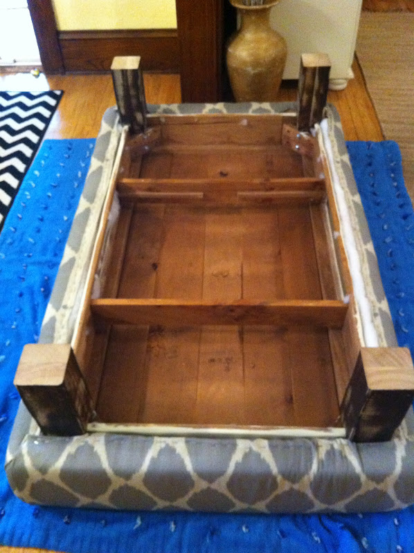 InsideOut Design Turning A Coffee Table Into An Ottoman