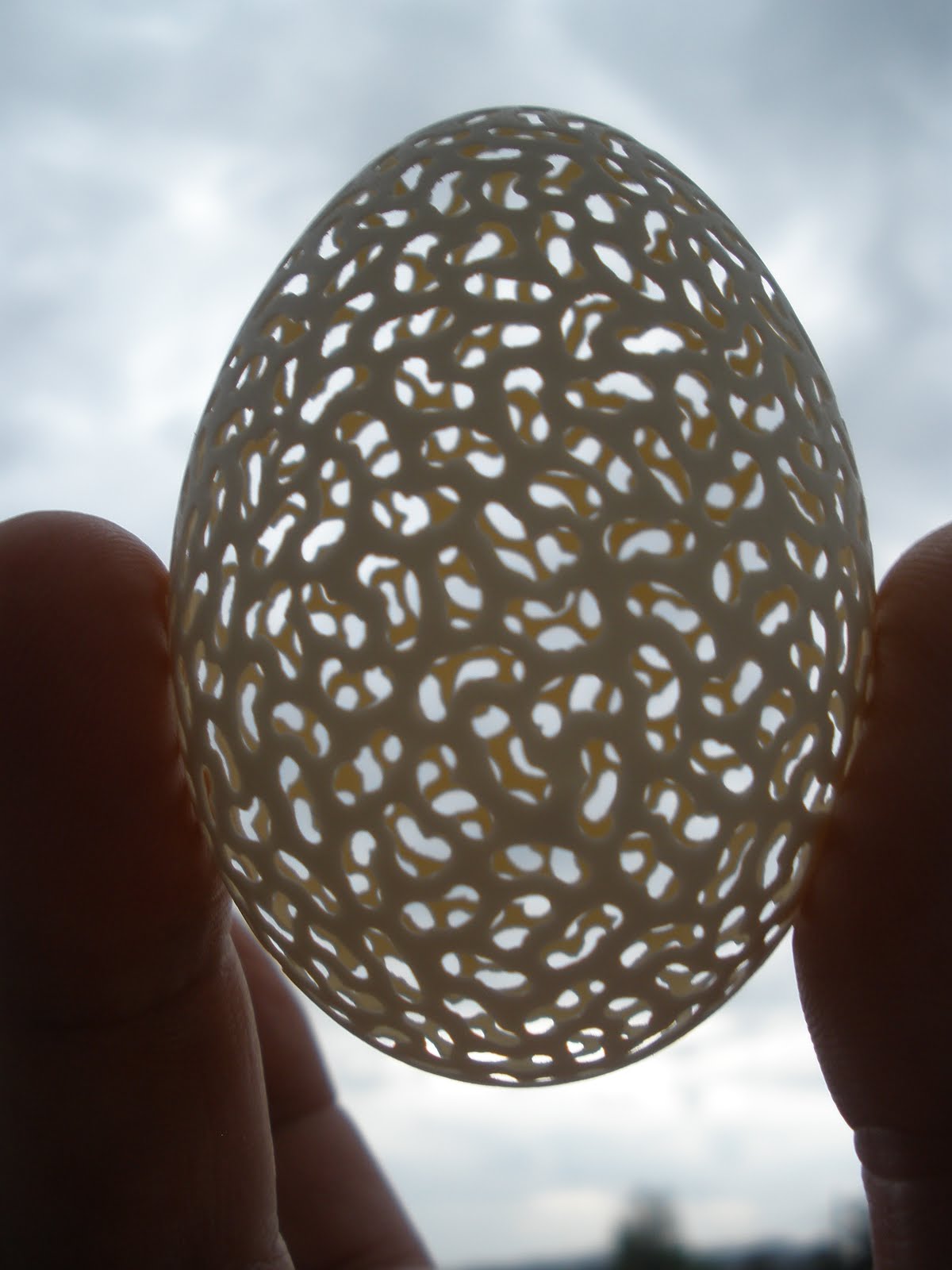Ovo de Galinha Esculpido - Carved Hen Egg