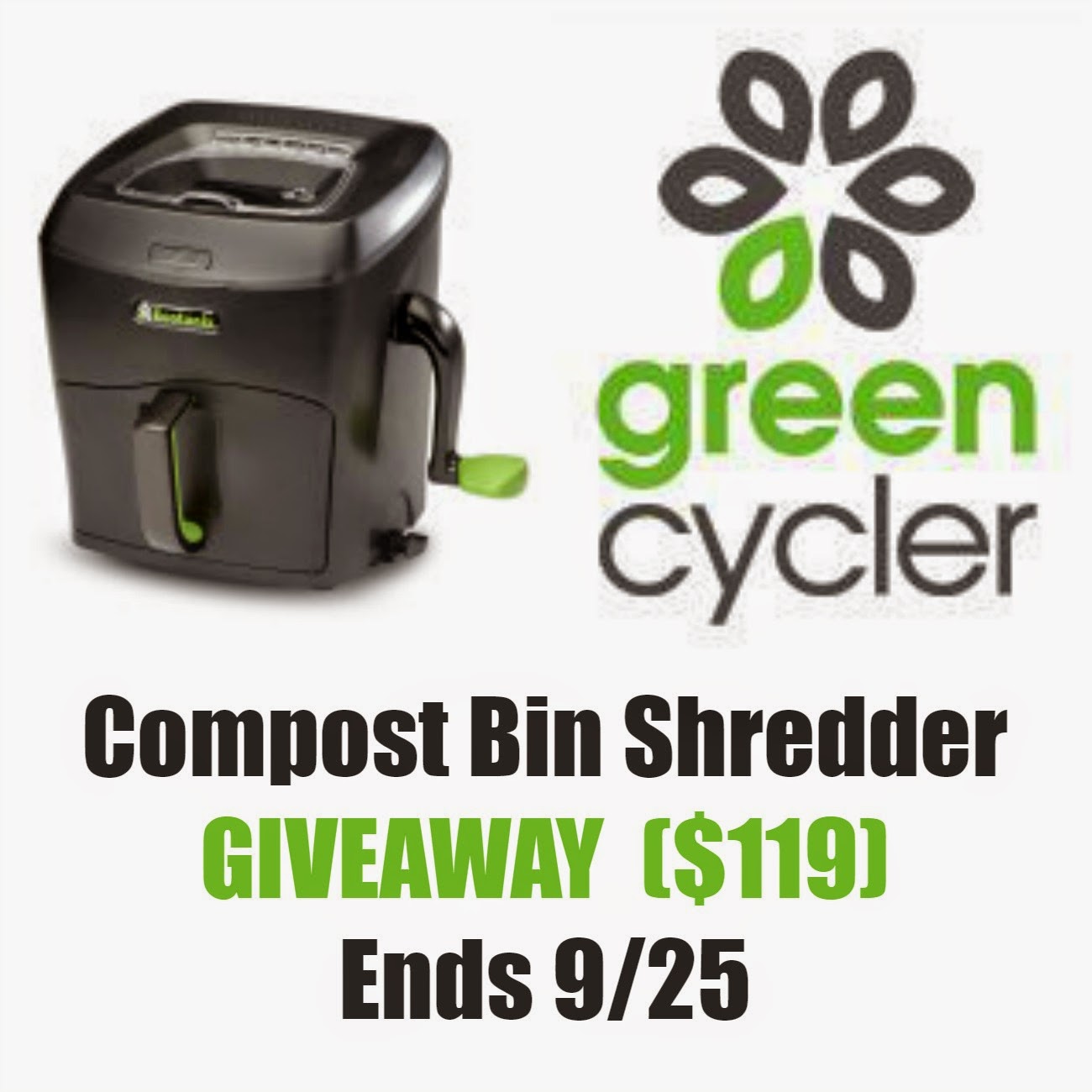 Reviews, Chews & HowTos Review & Giveaway Green Cycler Compost Bin Shredder