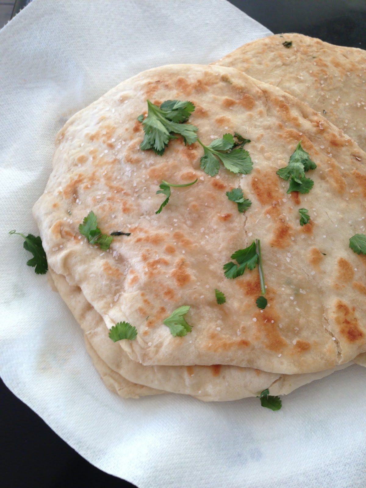 Readable Eatables {Naan Bread with Herbs}