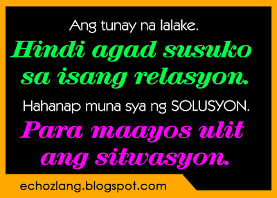 Hahanap muna siya ng solusyon. Para maayos ulit ang sitwasyon.