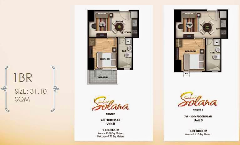 1 Bedroom Unit Solana Condominium 1 Bedroom Unit