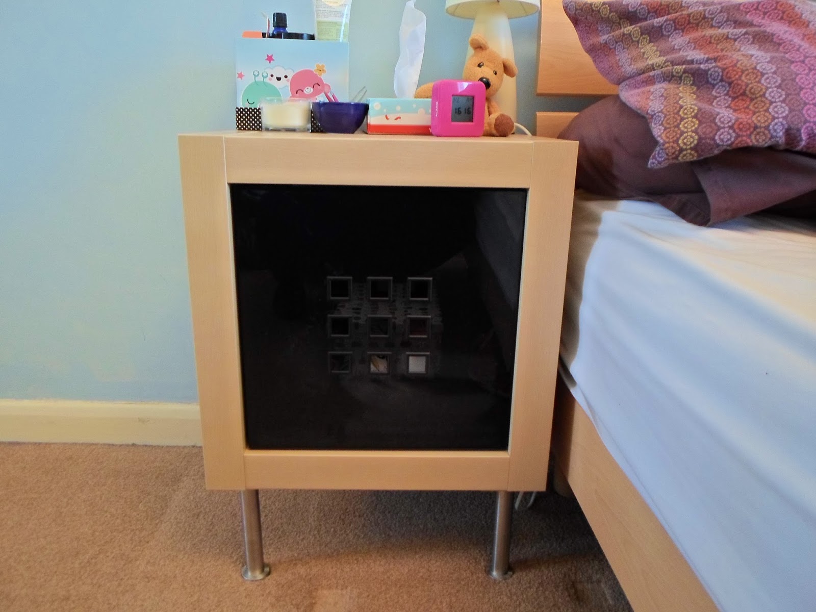 Sugarpuffish Expedit Bedside Table Ikea Hack