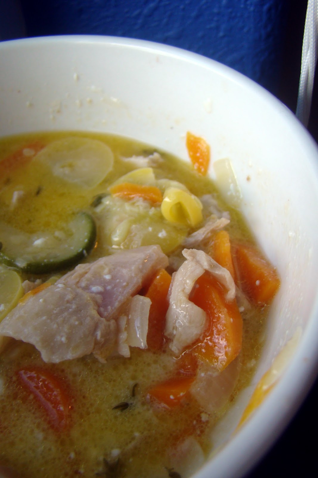 Nourished and Nurtured Creamy Chicken and Thyme Soup (GAPS friendly