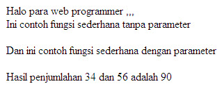 Fungsi pada Javascript Fungsi pada Javascript