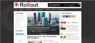 Rollout Blogger Template is a business blog template