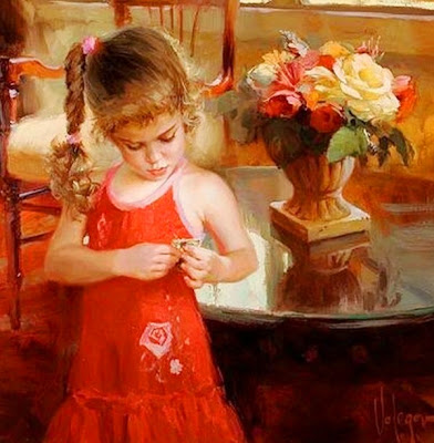 Arte en Retratos de Niñas Pintados en Óleo. Pintor Vladimir Volegov. Arte en Retratos de Niñas Pintados en Óleo. Pintor Vladimir Volegov.