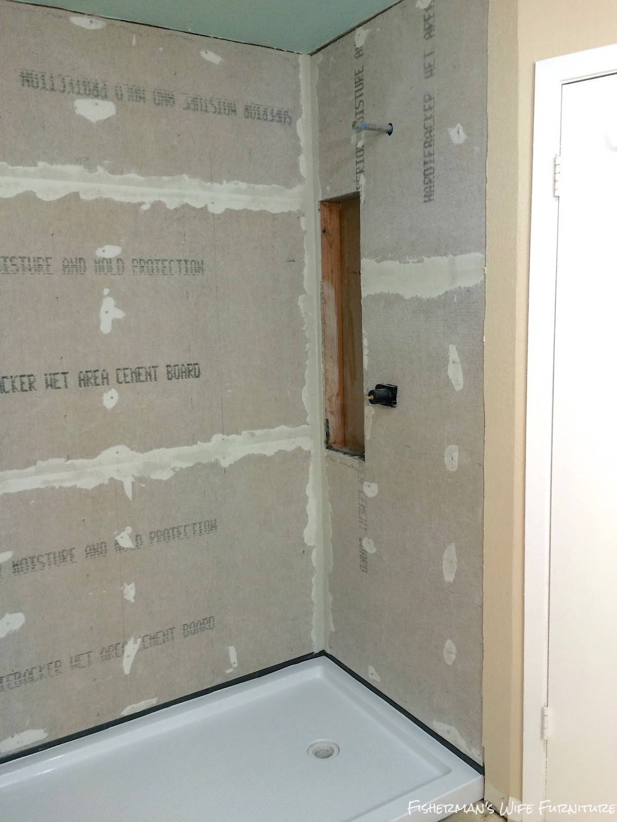 Fisherman's Wife Furniture Master Bath Shower Prep