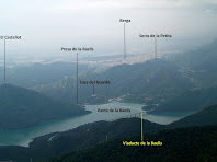 El Pantà de la Baells, Berga i Queralt des del Cap de la Gotzera El Pantà de la Baells, Berga i Queralt des del Cap de la Gotzera