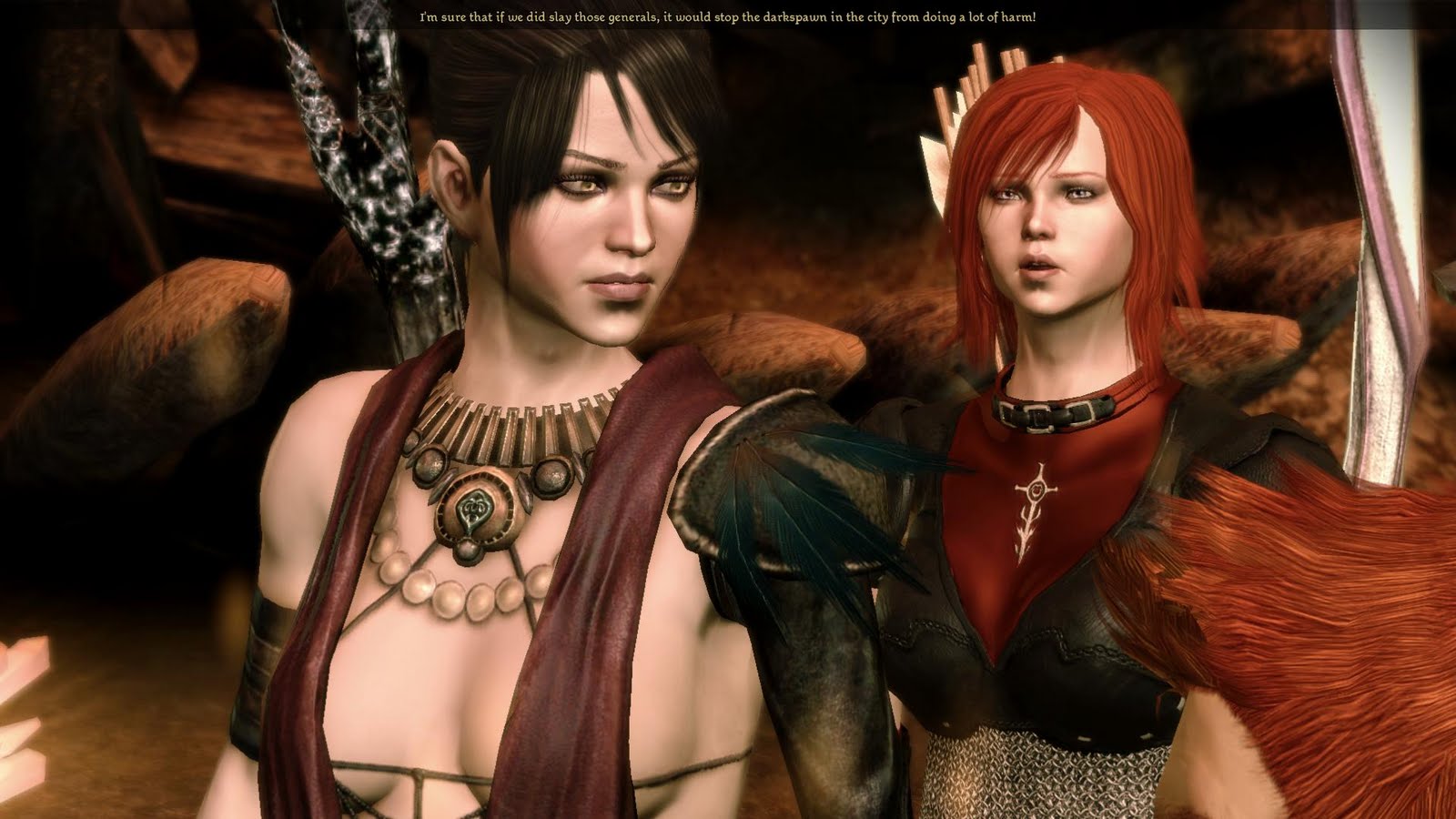 Tchos' Gaming and Modding: Morrigan and Leliana face and armour mods