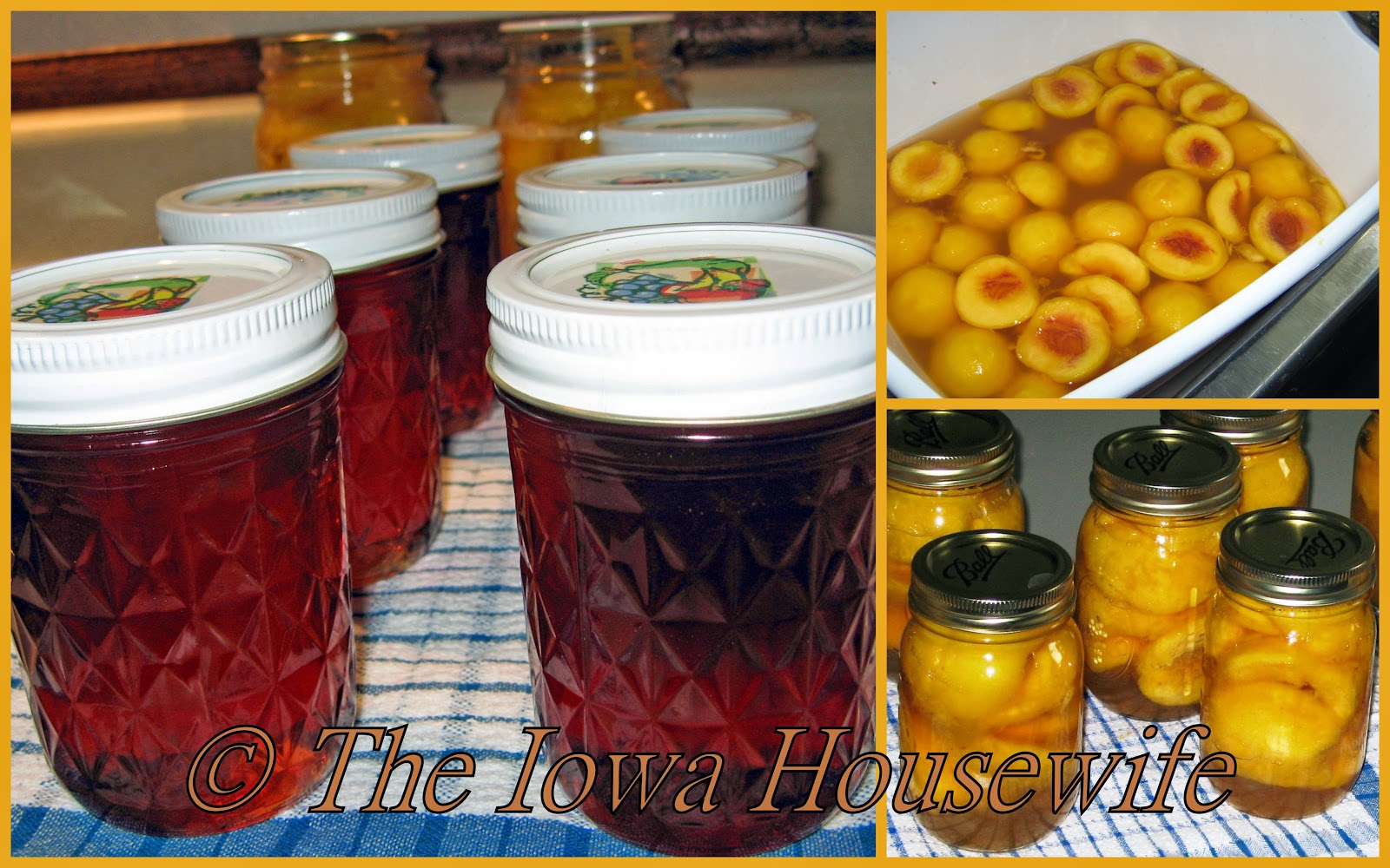 The Iowa Housewife Canning Peach Honey