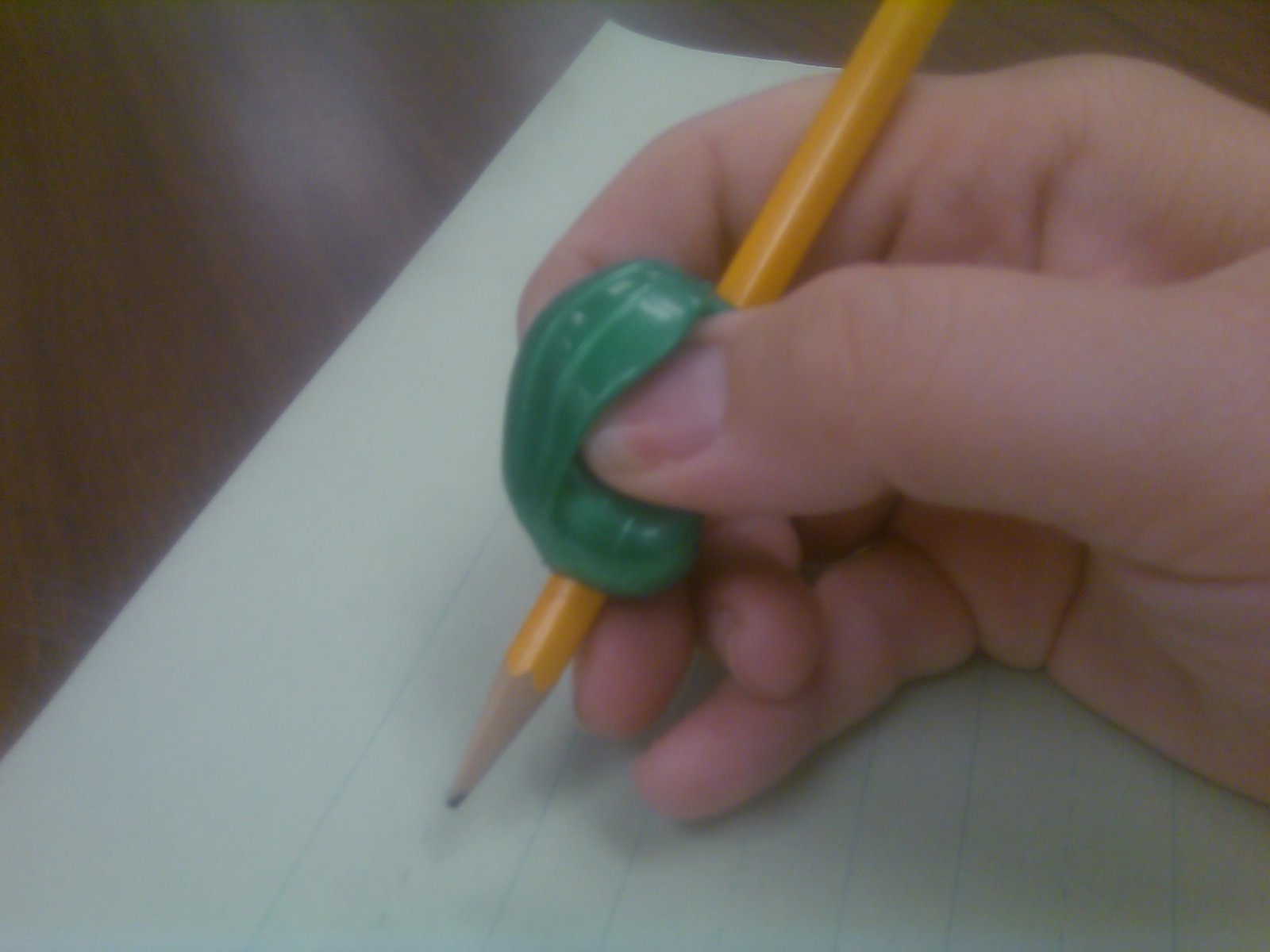 Low tech assistive technology for writing