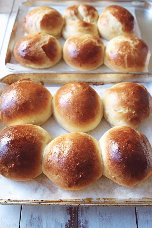 Milk and Honey Brioche Buns