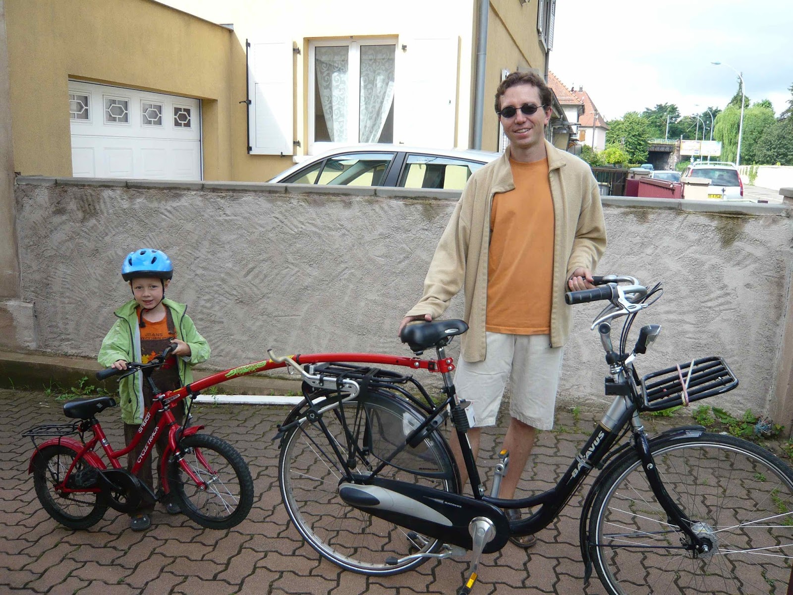 Peruzzo Trail Angel Barre de liaison vélo adulte et enfant rouge