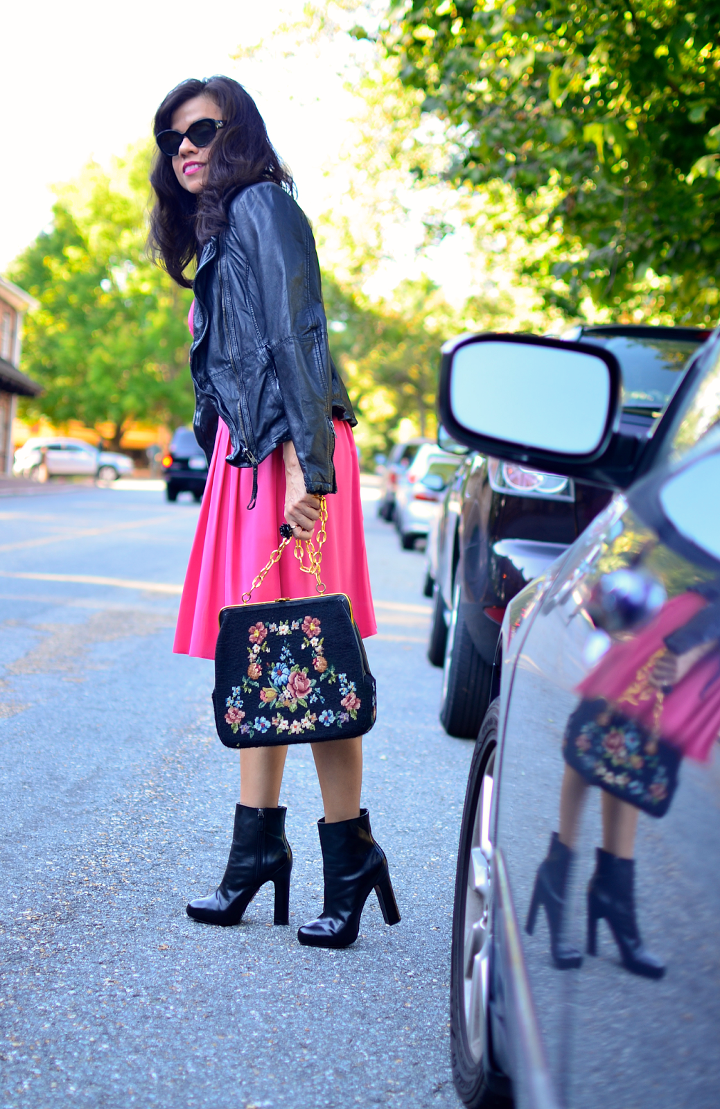 Toughening Up a Pink Dress MY SMALL WARDROBE