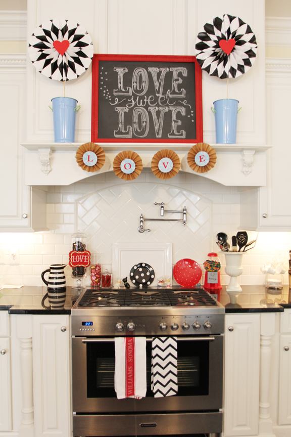 Valentine Kitchen Décor {2013} Less Than Perfect Life of Bliss