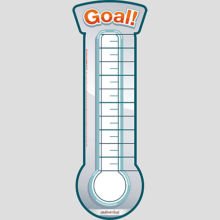 Goal Chart Thermometer Template